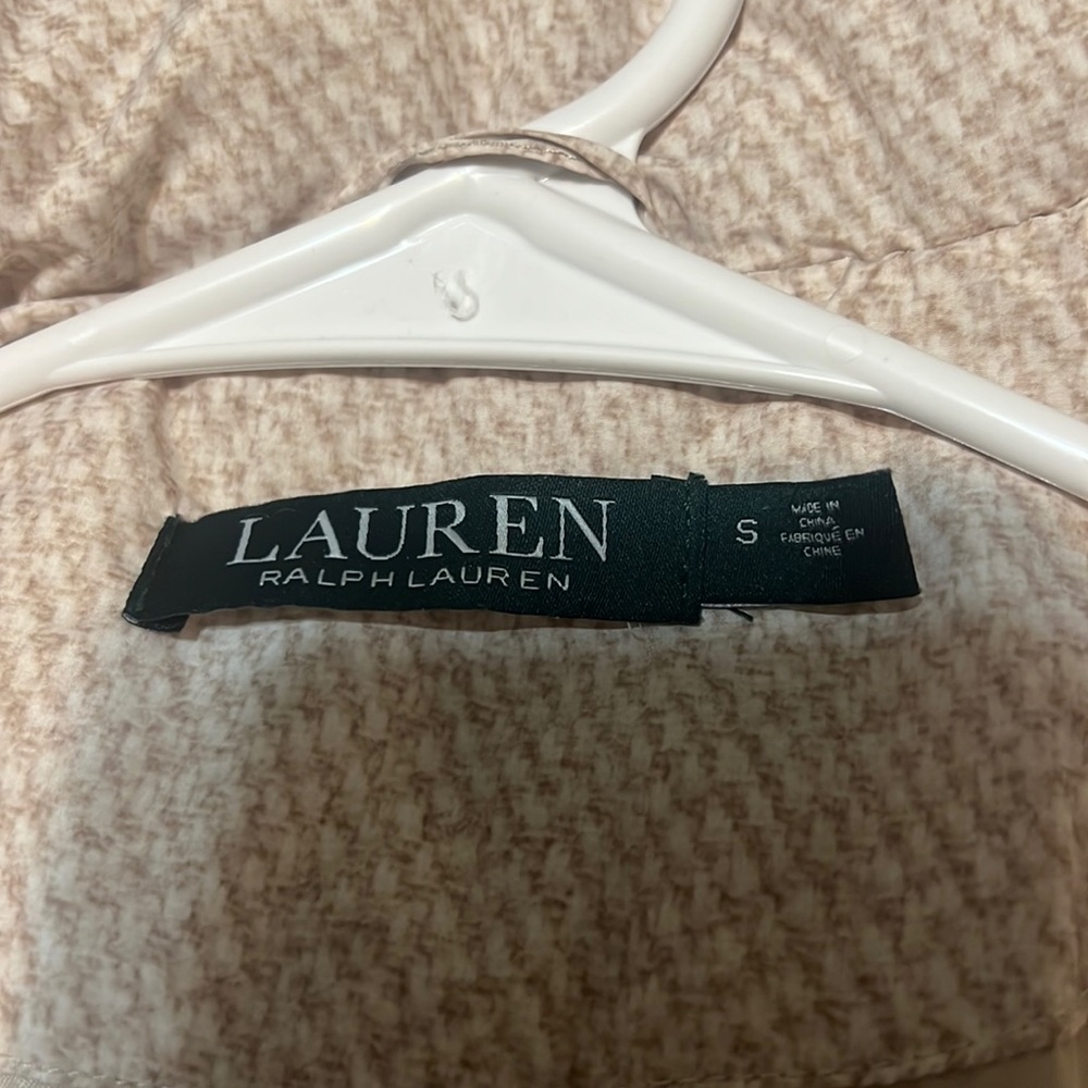 Ivory Ralph Lauren coat with goose downing